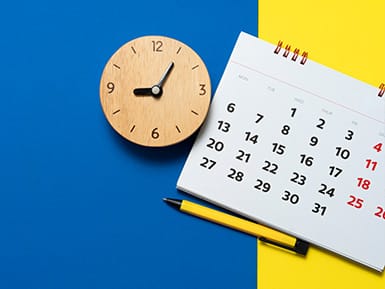 Calendar and clock Logo