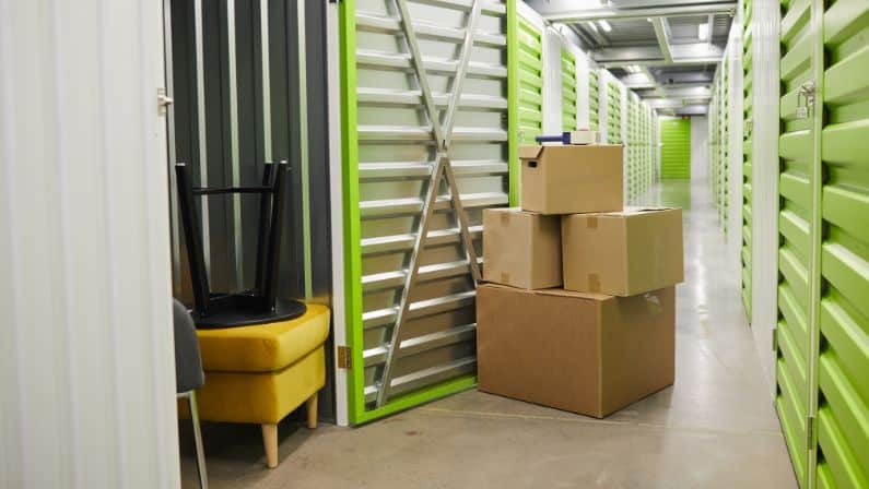 how to store furniture in storage unit