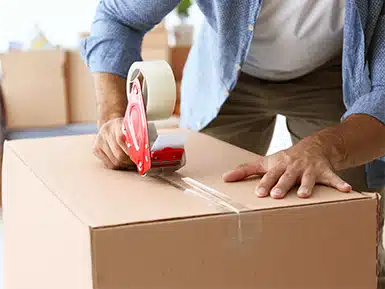 Taping a box