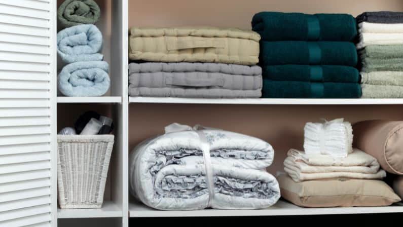 Where to store comforters and blankets