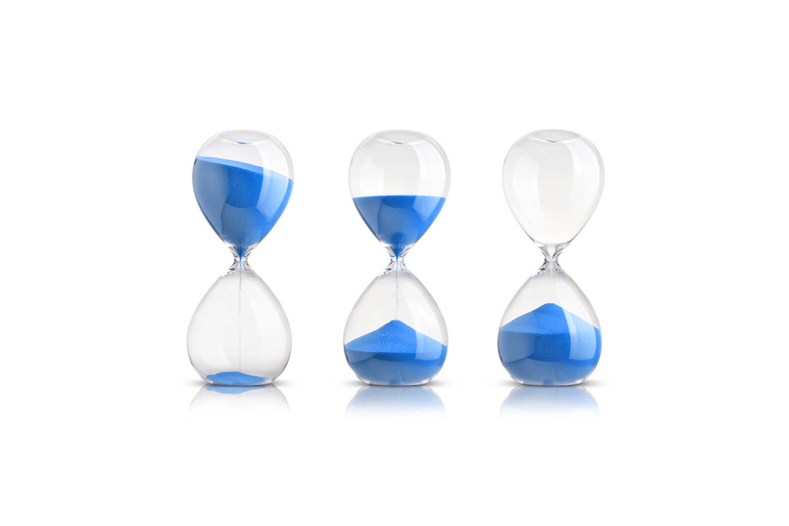 Hourglass clock