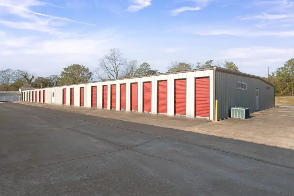 strip of storage units