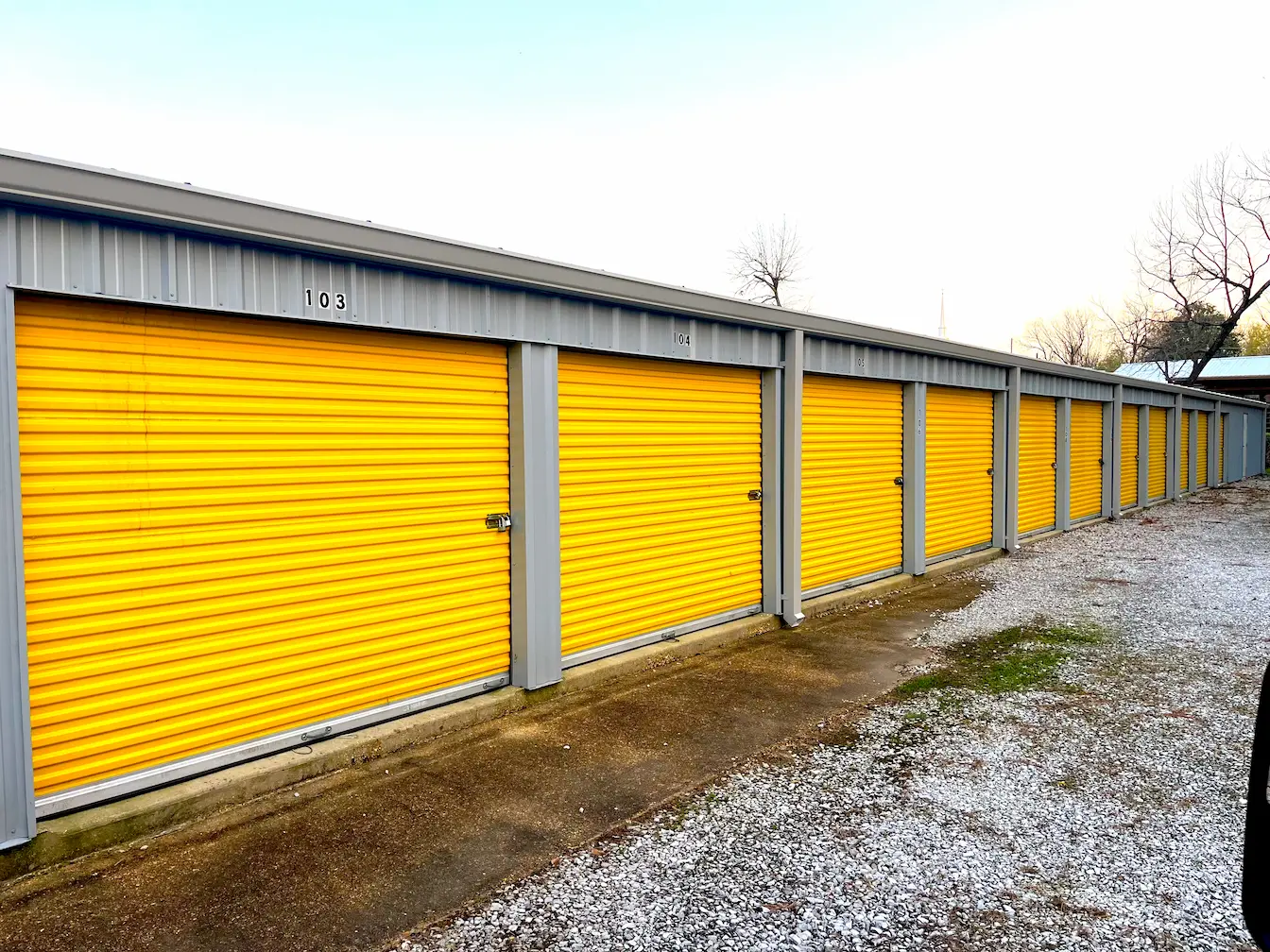 10x20 storage units in Baldwyn, MS.