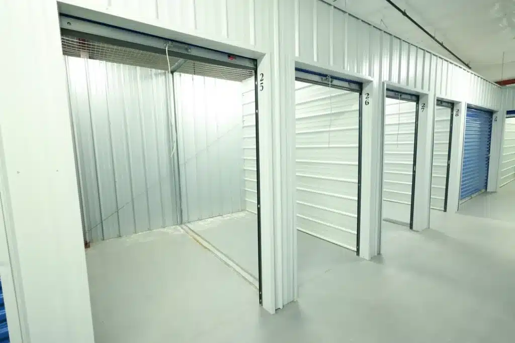 open indoor storage unit