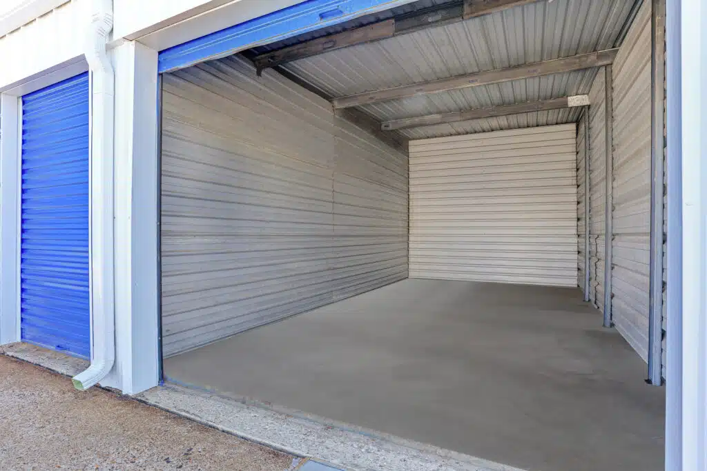 open drive up storage unit