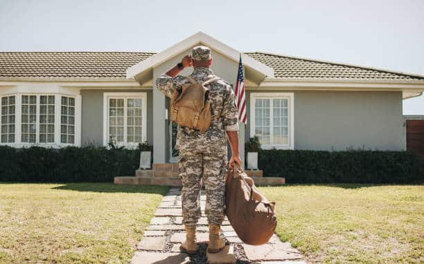 soldier returning home